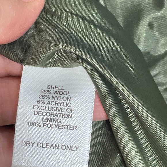 Talbots Wool Blend Green Plaid Button-Front Jacket Shacket Style Women’s Size 10 - Picture 11 of 12